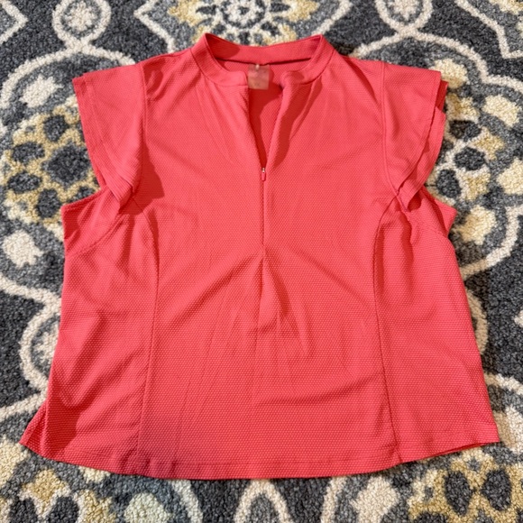 CALIA Golf Flutter Sleeve 1/4 Zip Polo Shirt | Size XXL - Picture 2 of 7